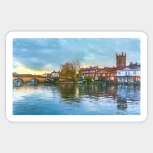 Henley on Thames a Digital Sketch Sticker